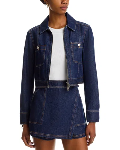 Veronica Beard Patty Denim Jacket In Blue