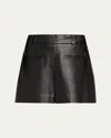 Veronica Beard Pavaline Vegan Leather Mini Skirt In Black