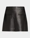 Veronica Beard Pavaline Vegan Leather Mini Skirt In Black