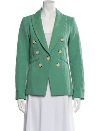 Pre-owned Veronica Beard Peacoat In Green