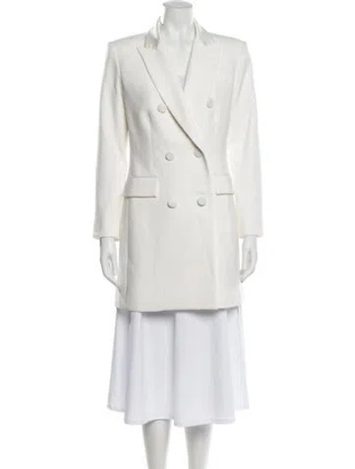 Pre-owned Veronica Beard Peacoat In White