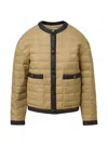 Veronica Beard Pearson Dickey Down Jacket In Nude