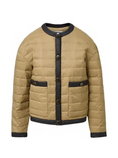 Veronica Beard Pearson Quilted Down Jacket In 뉴트럴