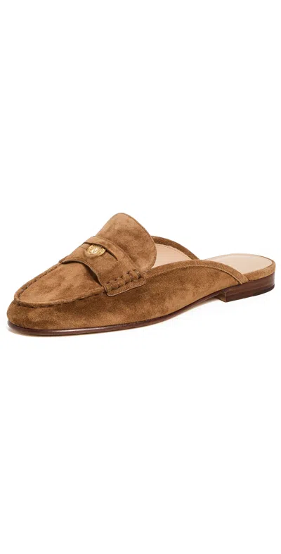 Veronica Beard Penny Mules Hazelwood