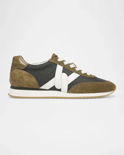 Veronica Beard Penrose Suede Runner Sneakers In Lodne Fenn