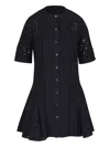 Veronica Beard Dara Embroidered Cotton Mini Dress