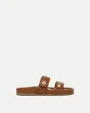 VERONICA BEARD PERCEY LEATHER SLIDE SANDAL