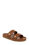 Veronica Beard Percey Slide Sandal In Caramel