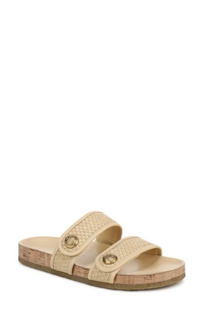 Veronica Beard Percey Slide Sandal In Natural