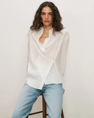 Veronica Beard Perezzi Button-down Shirt In White
