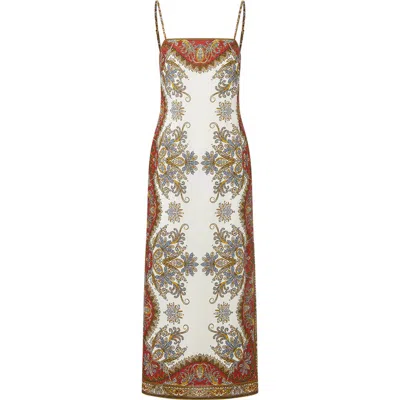Veronica Beard Petra Print Maxi Dress In Multicoloured