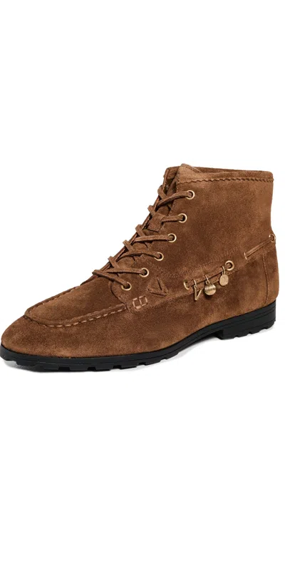 Veronica Beard Phaedra Booties Hazelwood In Brown
