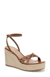 Veronica Beard Philene Platform Wedge Sandal In Caramel