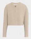 Veronica Beard Philips Cropped Wool-blend Jacket In Neutral