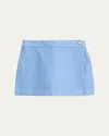 Veronica Beard Phineas High Rise Skort In Blue In Blue