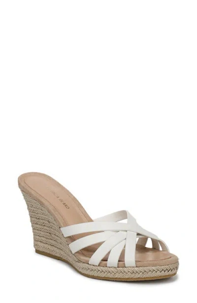 Veronica Beard Phylina Wedge Sandal In White