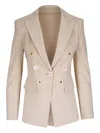 Veronica Beard Pinstripe Double-breasted Blazer