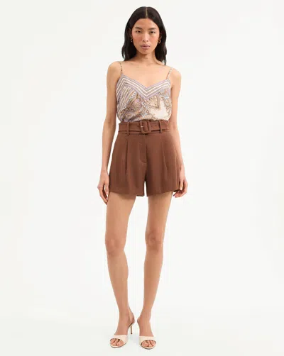 VERONICA BEARD PIPER STRETCH-LINEN SHORT