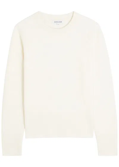 Veronica Beard Pippen Brushed Cashmere Jumper In White