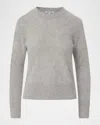 Veronica Beard Pippen Brushed Cashmere Sweater In Gray
