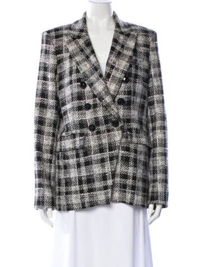 Pre-owned Veronica Beard Plaid Print Blazer