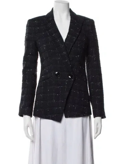 Pre-owned Veronica Beard Plaid Print Blazer W/ Tags In Blue