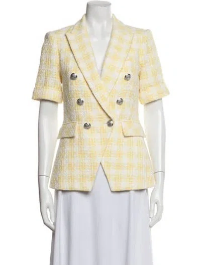 Pre-owned Veronica Beard Plaid Print Blazer W/ Tags In Blue