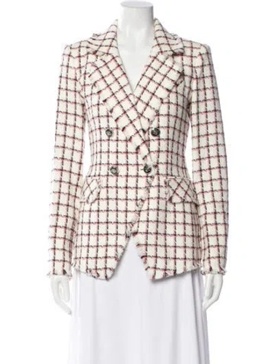 Pre-owned Veronica Beard Plaid Print Blazer W/ Tags In Multi