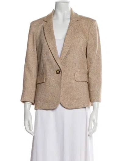 Pre-owned Veronica Beard Plaid Print Blazer W/ Tags In Neutral