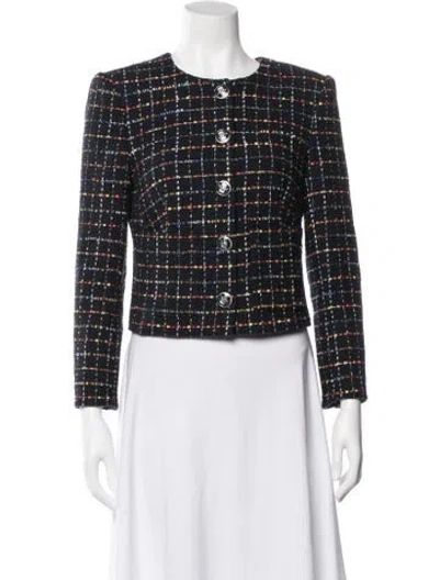 Pre-owned Veronica Beard Plaid Print Jacket In Multi