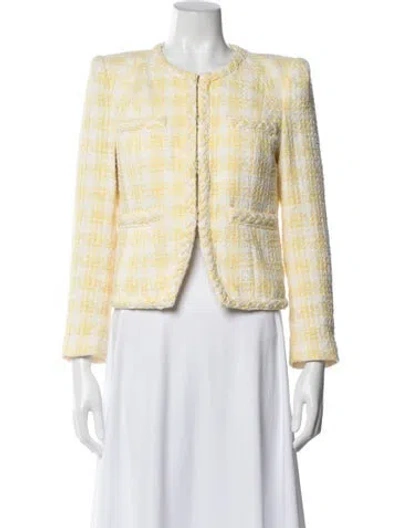 Pre-owned Veronica Beard Plaid Print Jacket In Multi