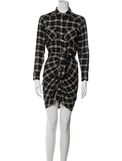 Pre-owned Veronica Beard Plaid Print Knee-length Dress