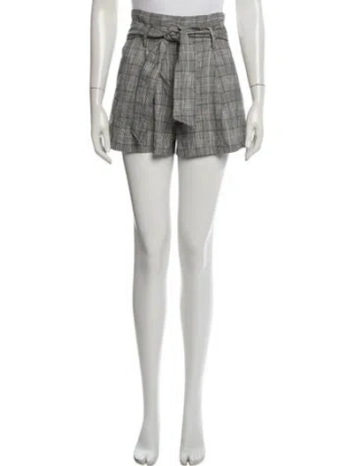 Pre-owned Veronica Beard Plaid Print Mini Shorts