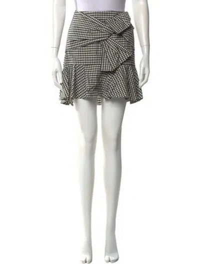 Pre-owned Veronica Beard Plaid Print Mini Skirt