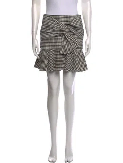 Pre-owned Veronica Beard Plaid Print Mini Skirt