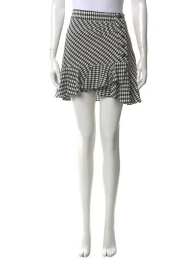Pre-owned Veronica Beard Plaid Print Mini Skirt In Multi