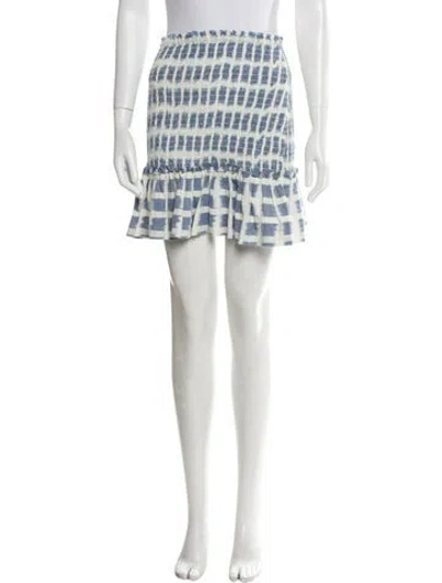 Pre-owned Veronica Beard Plaid Print Mini Skirt In Multi