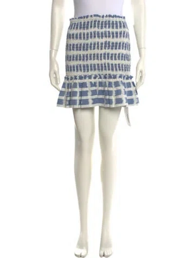 Pre-owned Veronica Beard Plaid Print Mini Skirt W/ Tags In Multi