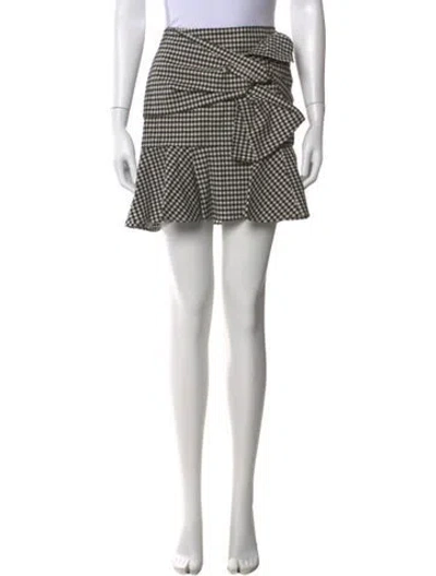 Pre-owned Veronica Beard Plaid Print Mini Skirt W/ Tags In Multi