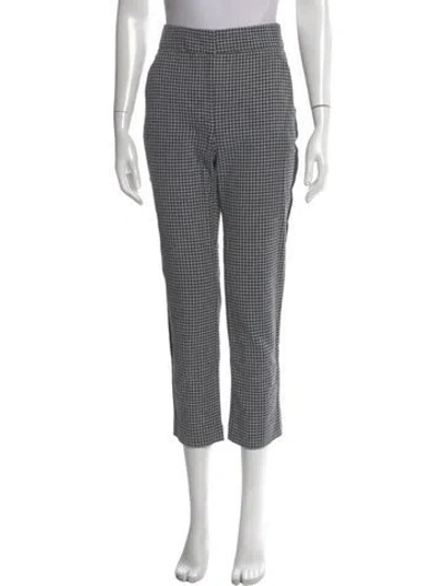 Pre-owned Veronica Beard Plaid Print Straight Leg Pants In Multi
