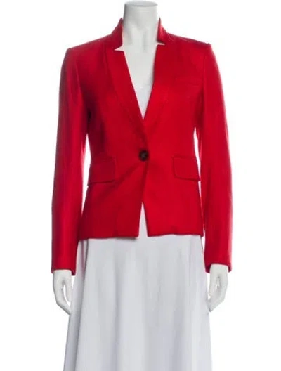 Pre-owned Veronica Beard Pleated Accents Set In Red