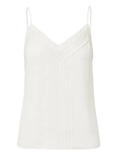 Veronica Beard Pleated-front Tank Top In Neutral