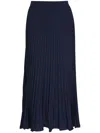 VERONICA BEARD PLEATED MIDI-SKIRT