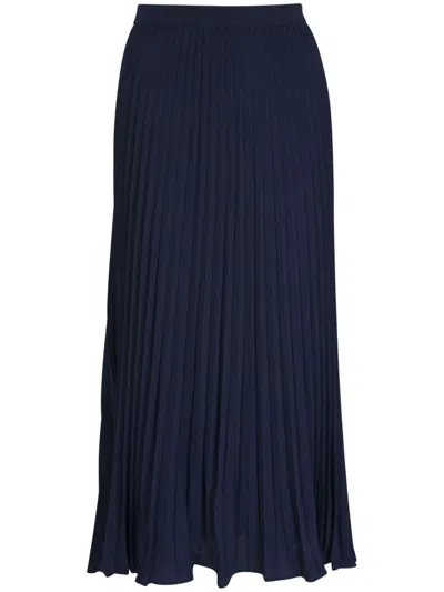 Veronica Beard Pleated Midi-skirt In Black