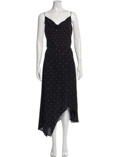 Pre-owned Veronica Beard Polka Dot Print Long Dress In Multi