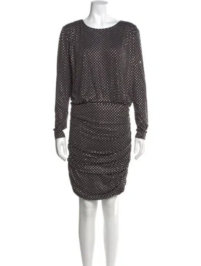Pre-owned Veronica Beard Polka Dot Print Mini Dress W/ Tags In Black