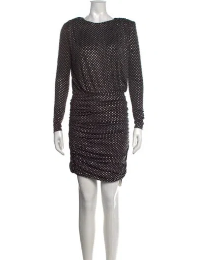 Pre-owned Veronica Beard Polka Dot Print Mini Dress W/ Tags In Black