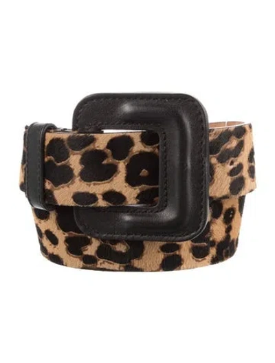 Pre-owned Veronica Beard Ponyhair Waist Belt In Brown
