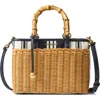 Veronica Beard Porto Wicker Stripe Canvas Bag