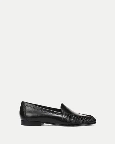 Veronica Beard Prilla Leather Loafer In Black